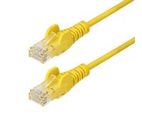 StarTech.com N6PAT25CMYLS Câble Réseau Cat6 U/UTP 0.25m Jaune, Contacts Or, 10Gbps, PoE+++ 100W, LSZH, Cuivre, AWG28