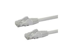 StarTech.com Câble Ethernet 10 m – RJ45 Cat6 – UTP 10 Gigabit 650 MHz – Sans accro – Blanc