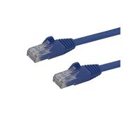 StarTech.com N6PATC5MBL Câble Réseau Cat6 U/UTP 5m Bleu, RJ45 Mâle/Mâle, Contacts Or 50µ, 24 AWG, PoE, Gigabit Ethernet 1000Base-T(X)