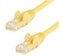StarTech.com N6PATCH75YL Câble Ethernet CAT6 Gigabit de 22,9 m - 650 MHz 100 W - Réseau UTP PoE RJ45 UTP - Sans accroc avec serre-câble testé Fluke - Câblage certifié UL/TIA, jaune