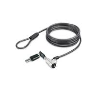 StarTech.com NBLWK-LAPTOP-LOCK Câble Antivol 2m Noble Wedge, acier avec revêtement PVC, verrouillage à 2 clés, tête pivotante 90°/rotative 360°