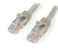 StarTech.com Network Cable Cat5e 15m Grey RJ-45 U/UTP - 45PAT15MGR