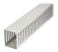 StarTech.com Open Slot Cable Management Raceway with Cover, 3"(75mm)W x 3-7/8"(10cm)H, 6.5ft(2m) length, 1/4"(8mm) Slots, PVC Network Cord Hider/Wall Wire Duct, Max 240 Cables, UL Listed - UL94 V0, M1