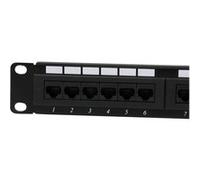 StarTech.com Panneau de brassage à 24 ports Cat6 110 montage en rack 1U - Tableau de connexions - CAT 6 - noir - 1U - 24 ports - pour P/N: RACK-18U-20-WALL-OA, RACK-21U-20-WALL-OA, RACK-24U-20-WALL-OA