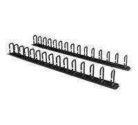 StarTech.com Panneau de gestion de câbles 0U de 1,8 m pour rack - Guide-câbles avec anneaux - Organisateur pour câbles (CMVER40UD) - Kit de gestion des câbles à anneaux en D - 1.83 m - noir - 40U...