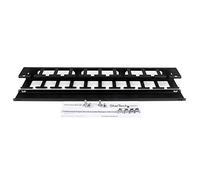 StarTech Panneau de gestion de câbles 1U horizontal CMDUCT1UX avec couvercle pour rack de serveur