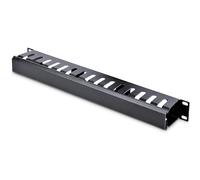 StarTech.com Panneau de Gestion de Câbles pour Rack 1U à Goulotte Horizontale avec Couvercle - Goulotte de Câbles pour Rack de Serveur - Organisateur / Gestionnaire de Câbles pour Rack (CMDUCT1UX)