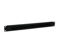 StarTech Panneau gestion câbles horizontal 1U CMBRUSH1U – passe-câbles acier avec brosse – noir 19"