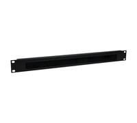 StarTech.com Panneau Gestion de Câbles Horizontal pour Racks de Serveurs 1U - Passe Câbles en Acier avec Brosse - Panneau d'agencement de câbles de rack - noir - 1U - 19" - pour P/N: RACK-18U-20-WALL-