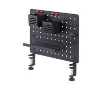 Clamp-on pegboard desktop organizer