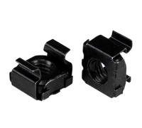 StarTech.com Écrou cage M6 - Pack de 50 - Écrous cage M6 de montage pour rack et armoire serveur - Noir - Écrous à cage - noir (pack de 50) - pour P/N: RACK-18U-20-WALL-OA, RACK-21U-20-WALL-OA...