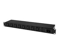 StarTech.com PDU PDU08C13GB 8 Ports Rack Mount PDU avec Prises C13, Cordon d'alimentation de 3 m (BS 1363), unité de Distribution d'alimentation, 16 A, 1U
