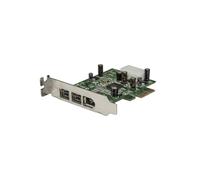 StarTech.com Carte adaptateur PCI Express vers 3 ports FireWire - Faible encombrement - 800 et 400