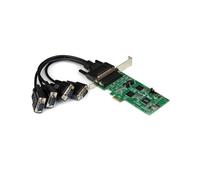 StarTech.com PEX4S232485: Carte PCIe Série 4 Ports RS232/422/485, Chipset SystemBase SB16C1052PCI, FIFO 256 o, Windows & Linux