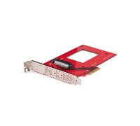 StarTech.com PEX4SFF8639U3 Adaptateur Interne U.3 pour SSD NVMe 2.5" SFF-TA-1001 vers PCIe 4.0 x4/x8/x16, Profil Complet, Compatible Windows/Linux