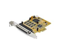 StarTech.com PEX8S1050: Carte PCIe 8 Ports Série RS232 DB9 UART 16C1050 (921.6Kbps) avec Protection ESD 15kV, Chipset ASMedia ASM1083, Windows/Linux