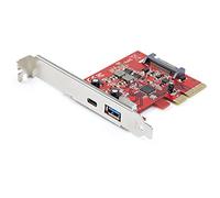 StarTech.com Carte PCIe à 2 ports - USB-A et USB-C, 10 Gbps - Adaptateur de carte contrôleur hôte - Carte d'extension PCIe USB 3.2 Gen 2x1 - adaptateur USB - PCIe 3.0 x4 - USB-C 3.1 x 1 + USB 3.1 Gen 2 x 1