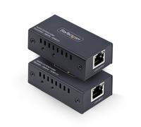 StarTech.com Prolongateur HDMI sur CAT5e/CAT6, 4K 60Hz, Jusqu'à 60m, Kit Émetteur et Récepteur, Alimentation par Câble, Facteur de Forme Compact