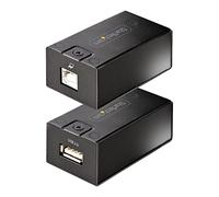 StarTech.com USB 2.0 Extender over Cat5e/Cat6 Cable (RJ45), 492ft/150m USB Over Ethernet Extender/Adapter Kit - Externally Powered USB Extender, USB to Ethernet Converter, 480 Mbps, Rugged Metal Housing (C15012-USB-EXTENDER) - câble de rallonge USB - USB