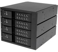 Startech.Com Rack Amovible / Backplane Sans Tiroir Pour 4X Hdd Sas Ii/Sata Iii 6Gb/S De 3,5"" Avec Échange À Chaud - Aluminium (Hsb4Satsasba)[Z1345]