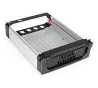 StarTech.com Rack amovible robuste en aluminium 5,25" avec ventilateur pour disque dur SATA 3,5" - Tiroir HDD 3,5 pouces - Rack de stockage mobile - 3.5" - noir Noir G