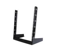 StarTech.com Rack Bureau Ouvert 12U 19" 2 Poteaux RK12OD, Charge 50kg, Acier Noir, EIA RS310-C, Kit Vis M5 Inclus, 504x292x584.4mm