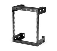 StarTech.com Rack Réseau Mural 12U à 2 Montants, Rack Serveur 19' à Cadre Ouvert, Profondeur 12', Rack de Données Mural pour IT/AV/Panneau de Patch/Eq