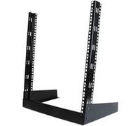 StarTech.com Rack serveur 19" 12U pour bureau à 2 montants et cadre ouvert - Rack cadre ouvert - noir - 12U - 19" - pour P/N: CABCAGENUTS6, CABSCREWM52, CABSCREWSM6, CABSCRWM520, CABSCRWM620, CABSCRWS