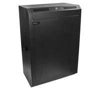 StarTech.com Rack serveur vertical 8U - Baie de brassage à montage mural - Armoire informatique - Coffret réseau - Profondeur de 76,2 cm - Armoire de rack - montable sur mur - noir - 8U