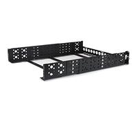 StarTech.com Rails 2U fixes - Universels - Rails pour rack serveur - 19" - Profondeur réglable - Rail de rack - noir - 2U - 19" - pour P/N: 4POSTRACK12U, 4POSTRACK25U, 4POSTRACK42, RK1236BKF, RK960CP, RKQMCAB12, RKWOODCAB12