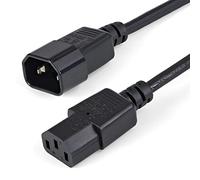 StarTech.com Rallonge Électrique de 1m, C14 à C13, 10A 125V, 18AWG, Rallonge de Cordon d'Alimentation pour PC, Câble d'Alimentation IEC-320-C14 à IEC-320-C13, UL Listed (PXT1001M)