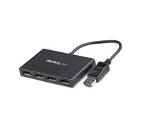 StarTech.com Répartiteur DisplayPort 1.2 à 4 ports, Adaptateur Multi-Moniteur DisplayPort vers 4x DP, Hub MST pour Ordinateur Quad 1080p 60Hz - Windows Uniquement, Pas de Pilote