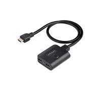 StarTech.com Répartiteur HDMI 1x2 4K 60Hz, HDMI 2.0, HDCP, HDR, UHD 4096x2160, Câble 50cm intégré, Alimentation USB, Audio 7.1