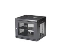 StarTech.com RK920WALM Armoire Réseau Murale 9U 4 Montants Acier 19" Profondeur 48cm, Étagère 1U, Charge 90kg, Porte Acier Amovible, Ventilation Passive