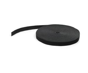 StarTech.com Ruban Auto Agrippant - Rouleau de 15,2 m pour Gestion de Câbles - Ruban Auto-Agrippant - Attaches Câble Ajustables - Sangles de Gestion de Câbles Auto-agrippantes et Réutilisables - Noir