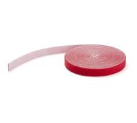 StarTech - Ruban auto-agrippant (HKLP100RD) - Rouleau 30,5 m, rouge, réutilisable