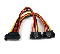 StarTech.com SATA 15cm Y Splitter Adapter 1 Male to 2 Female Power Supply
