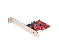 StarTech.com Carte PCI Express SATA 2 ports - Contrôleur PCIe SATA - ASM1166 Raid - Convertisseur PCI Express 2.0 vers SATA - Connecteurs Empilés - Carte d'Extension SATA (2P6GR-PCIE-SATA-CARD) - contrôleur de stockage - SATA 6Gb/s - PCIe 2.0 x2