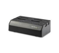 StarTech.com 4-Bay USB 3.1 to SATA Hard Drive Docking Station, 10Gbps USB Hard Drive Dock, External 2.53.5 SATA III (6Gbps) SSDHDD Docking Station, Hot-Swap Hard Drive Bay - Dual 60mm Fans, Top-Loading - boitier externe - SATA 6Gb/s - USB 3.1 (Gen 2)