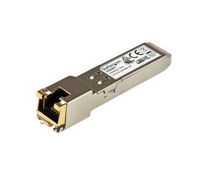 StarTech.com SFP Cuivre JD089BST, 10/100/1000BASE-T, RJ45, 100m max., 1.3W, MTBF 4655371h, 0-70°C, Auto MDI/MDI-X, Négociation Auto.