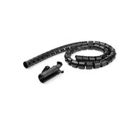 StarTech.com Gaine spirale range-câble en noir - 2,5 m - Diamètre de 25 mm - Avec outil pour insérer les câbles (CMSCOILED2) - kit de gaines pour câbles