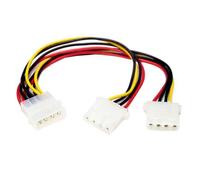 StarTech.com Splitter Cable Y LP4 to 2x LP4 M/F 23cm - PC Power Supply White