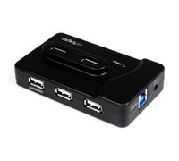 StarTech.com - ST7320USBC - Hub combiné USB 3.0/2.0 6 ports avec port de charge - Noir