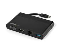 STARTECH.COM StarTech.com Adaptateur Multiport USB-C avec HDMI, VGA, Gigabit Ethernet & USB 3.0 - Mini Dock USB-C vers 4K HDMI ou 1080p VGA