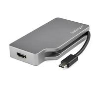 StarTech.com Adaptateur multiport USB-C gris sidéral avec 4 sorties vidéo - mDP, HDMI, DVI, VGA - 4K 60 Hz (CDPVDHDMDP2G)