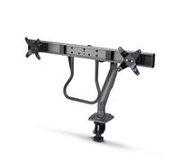 StarTech.com Desk Mount Dual Monitor Arm w/ Crossbar, Up To 27" Displays - Kit de montage - articulant, ressort mécanique - pour 2 écrans LCD - acier, plastique - noir - Taille d'écran : 17"-27" - mon