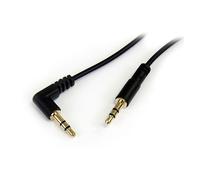 STARTECH.COM StarTech.com Câble audio stéréo Slim 3,5 mm à angle droit de 30 cm - M/M