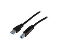 StarTech.com Câble Certifie USB 3.0 à vers B 1 m - M/M - Cordon USB3 SuperSpeed USB à (M) USB B (M) - Câble USB 3.0 AB - Noir 1m