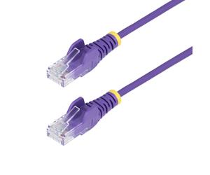 STARTECH.COM StarTech.com Câble Ethernet CAT6 Violet Fin de 2m, Sans Accroc, 100W PoE, UTP, LSZH, Fil de Cuivre Pur 28AWG, Cordon Patch