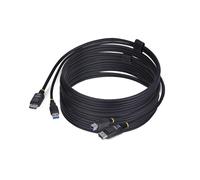 STARTECH.COM StarTech.com Câble KVM DisplayPort de 3m et USB 5Gbps, 4K 60Hz, Câble Combo DP 1.2 et USB pour Commutateurs/Switchs KVM